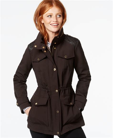 michael kors rain jacket macy& 39|Michael Kors anorak raincoat.